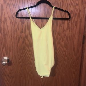 never worn yellow one piece